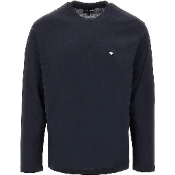 Lyocell and cotton blend T-shirt with logo