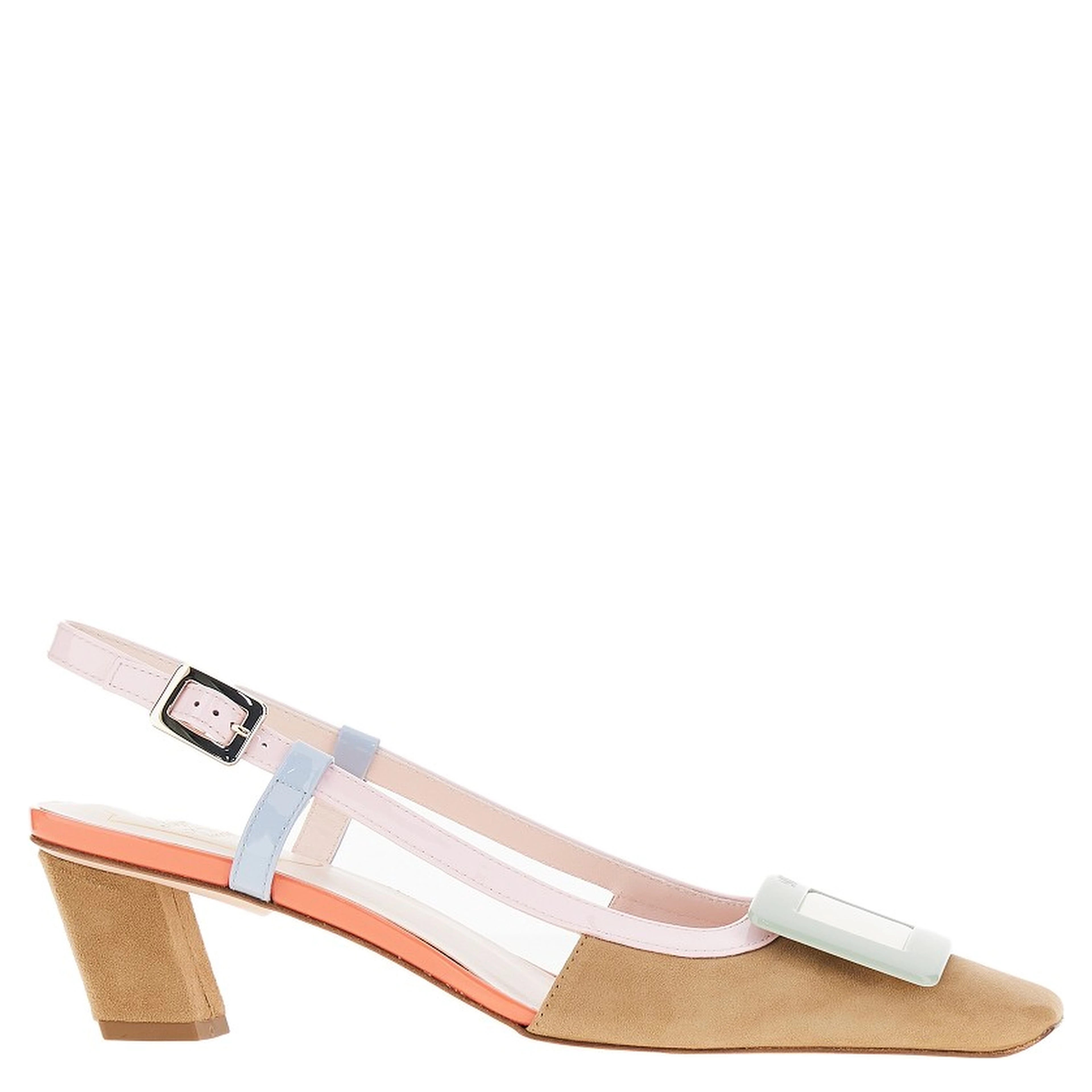 'Belle Vivier' multicoloured slingback pumps
