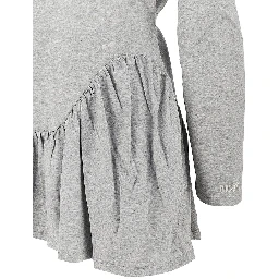Mélange jersey mini dress