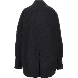 Oversized shirt with moulded hem