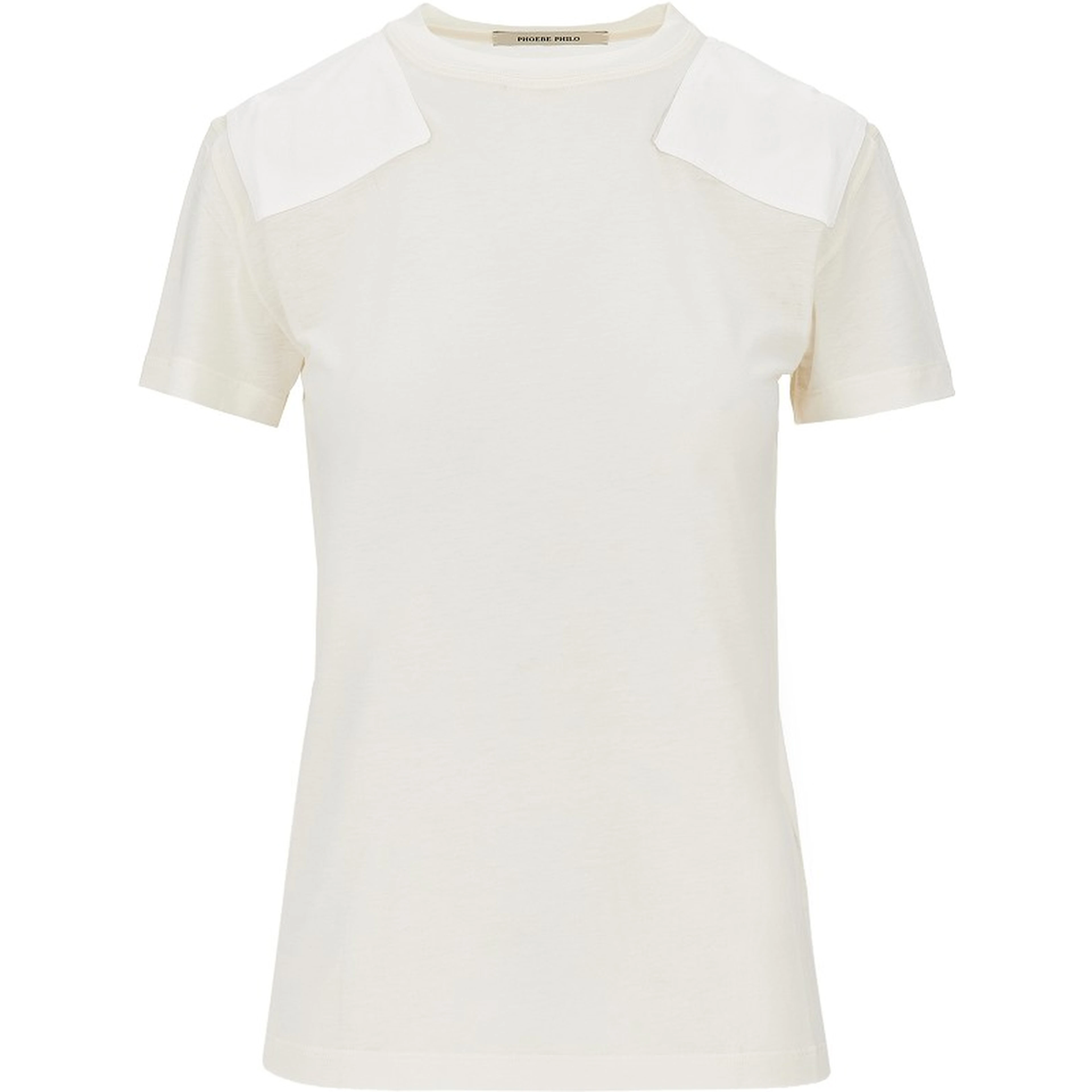 Cotton and lyocell T-shirt with patch