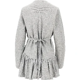 Mélange jersey mini dress