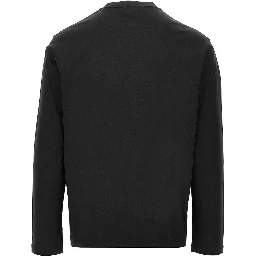Lyocell and cotton blend T-shirt with logo
