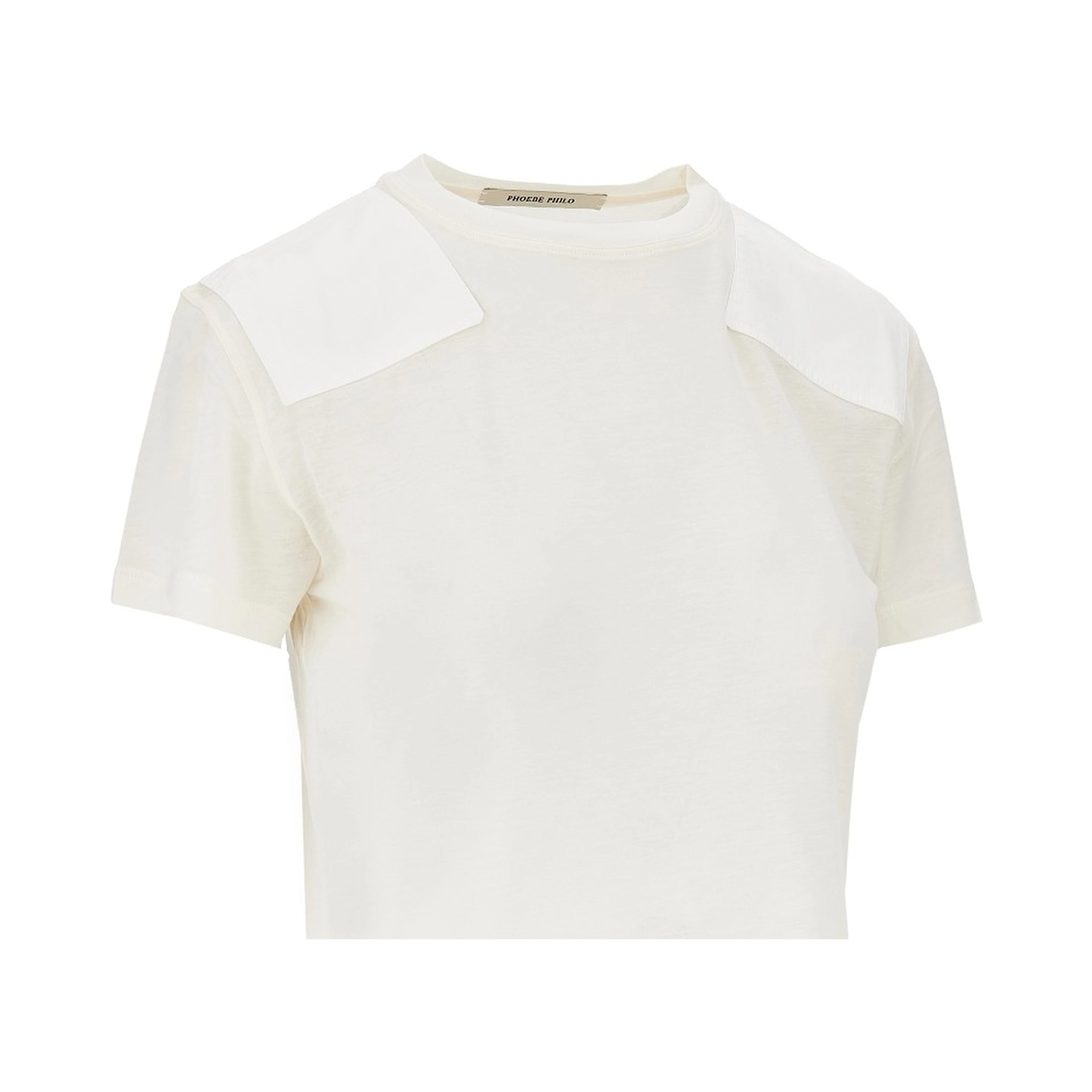 Cotton and lyocell T-shirt with patch