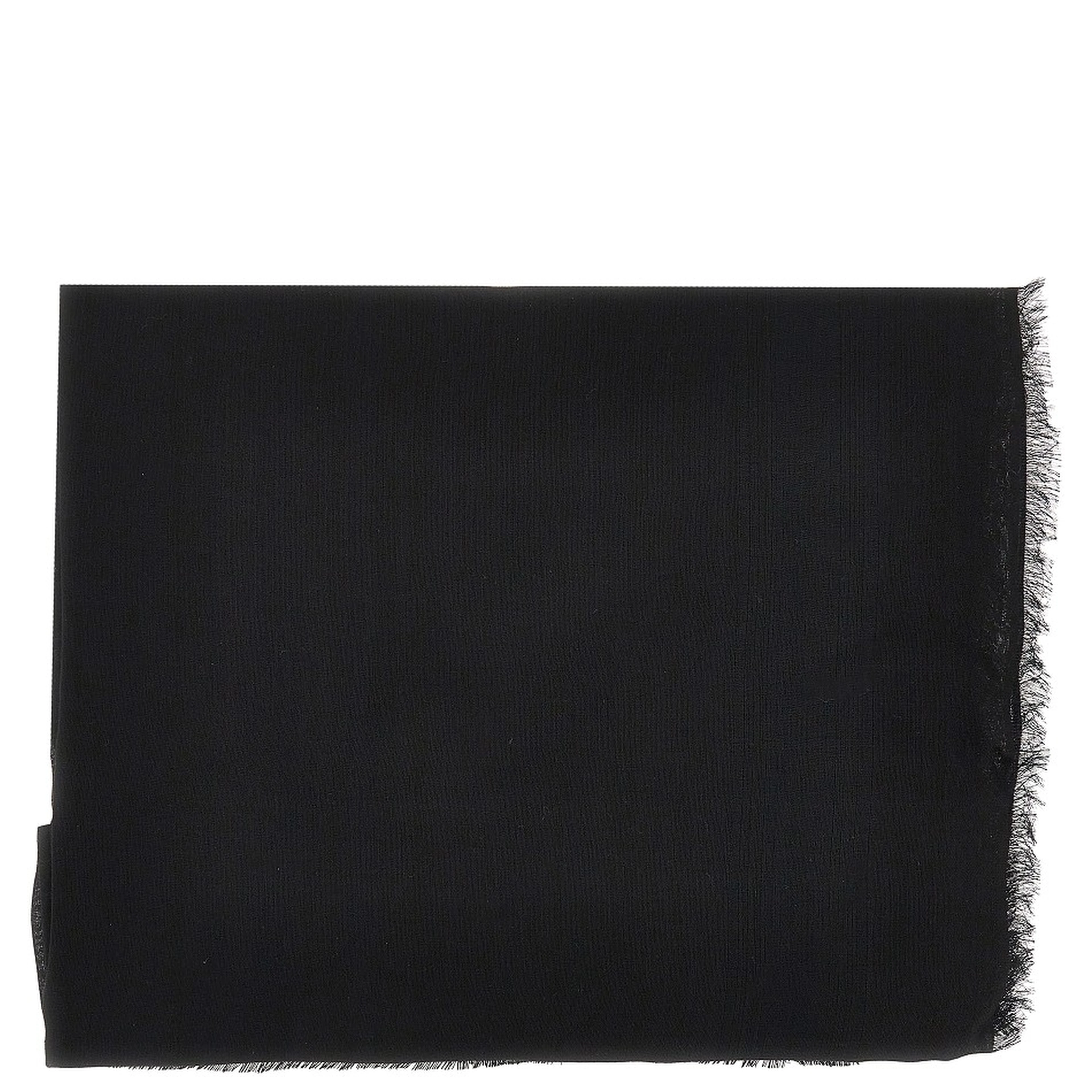 Jacquard logo modal-blend shawl