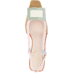 'Belle Vivier' multicoloured slingback pumps