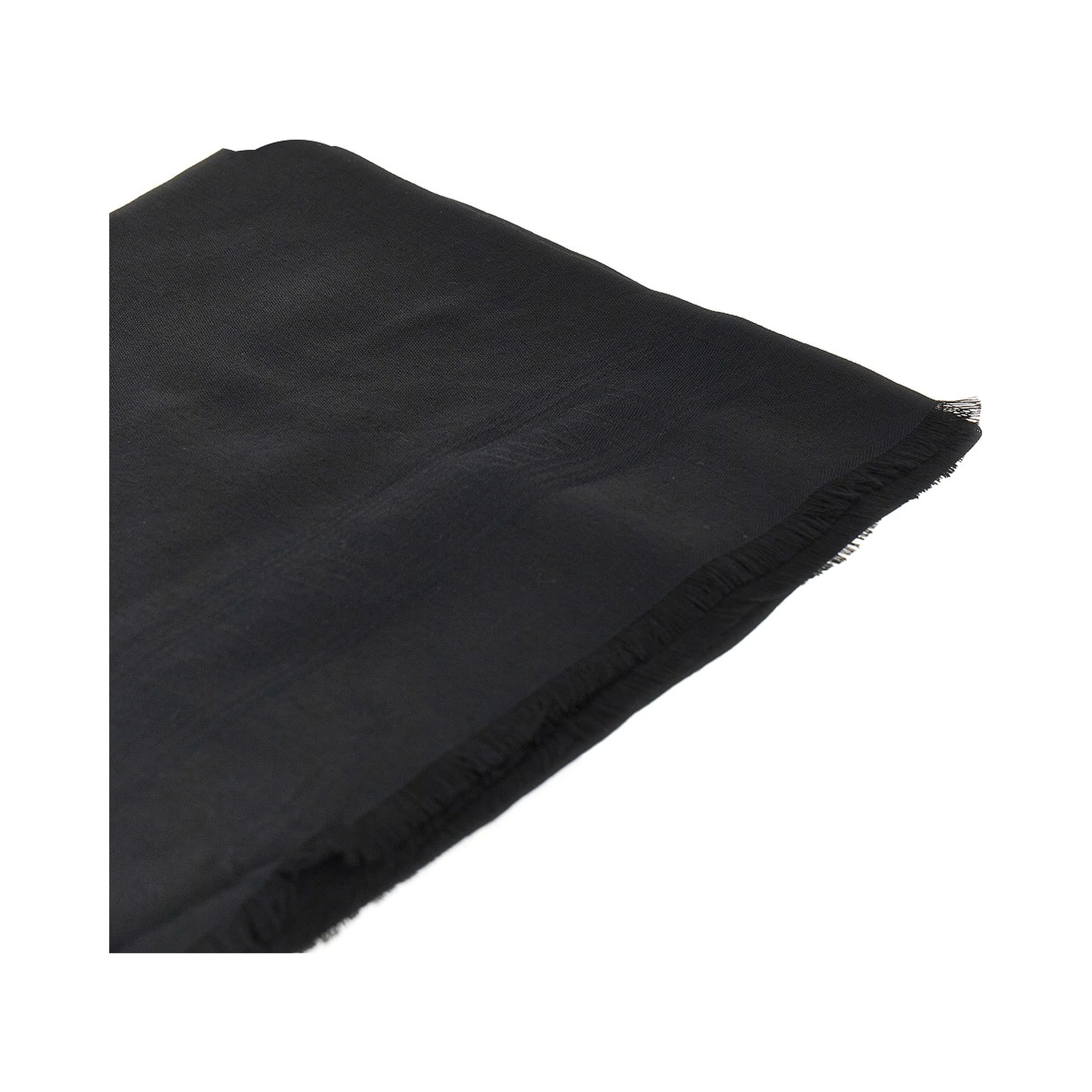 Jacquard logo modal-blend shawl