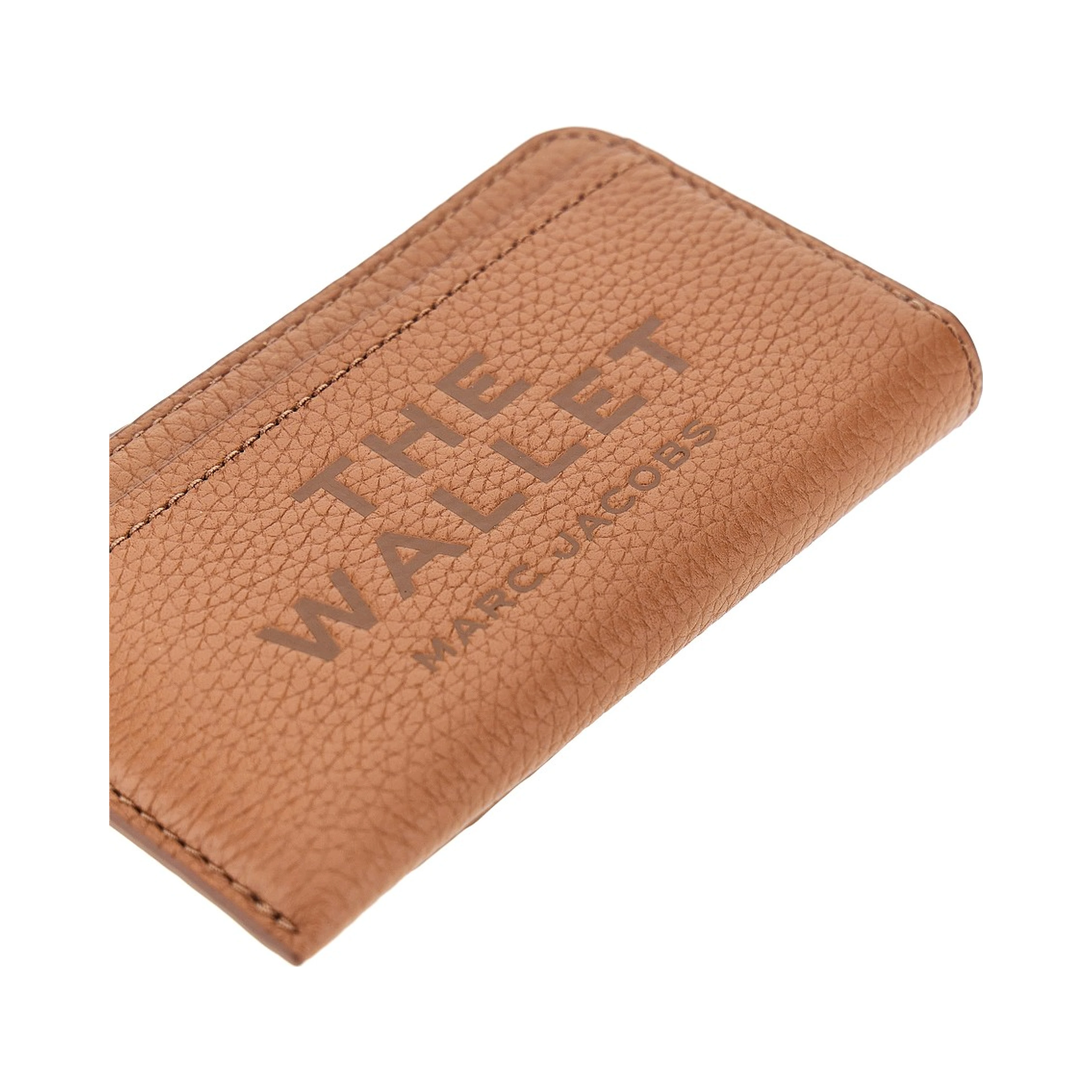 Grained leather zip wallet