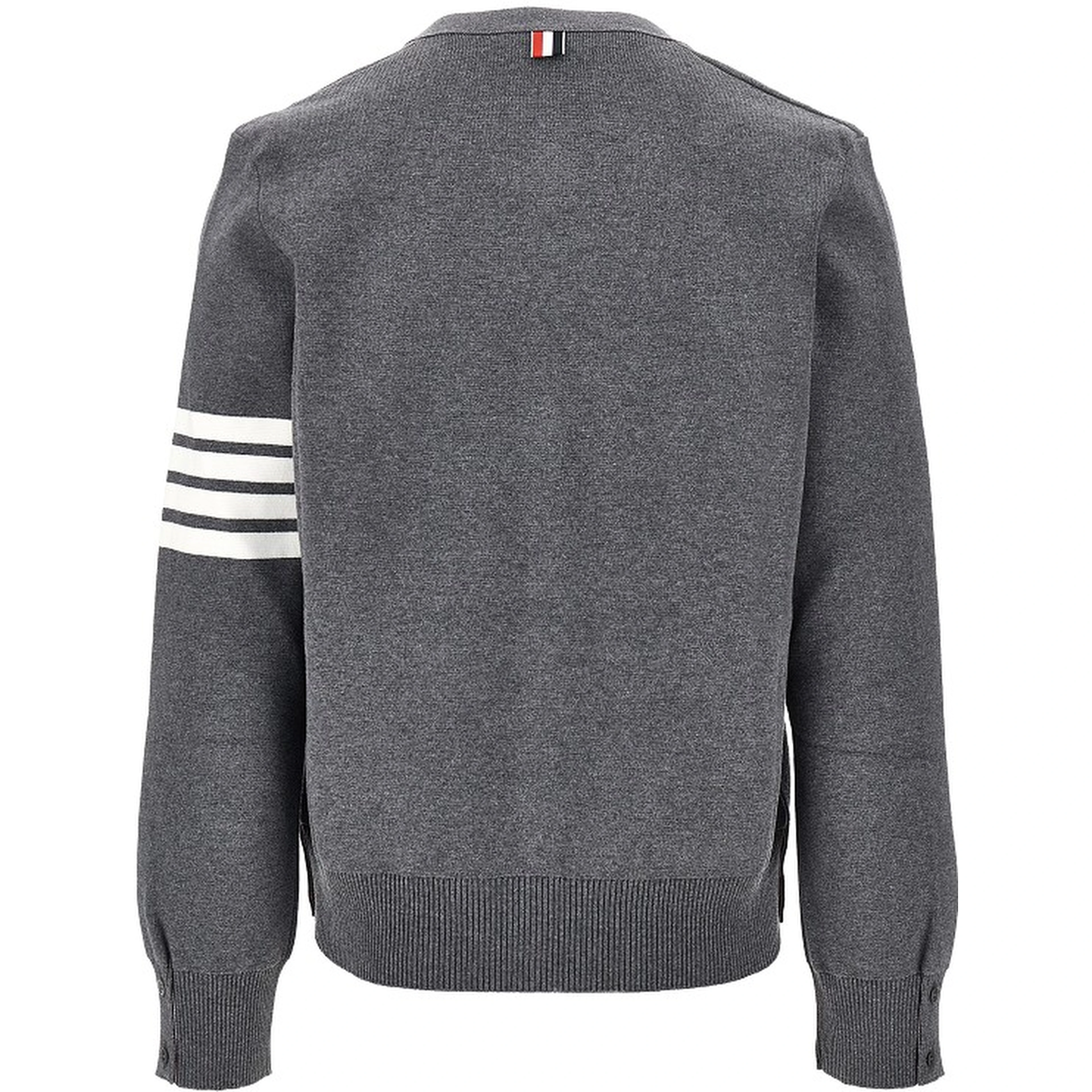 Cotton cardigan with 4 Bar detail