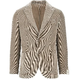 Corduroy single-breasted jacket