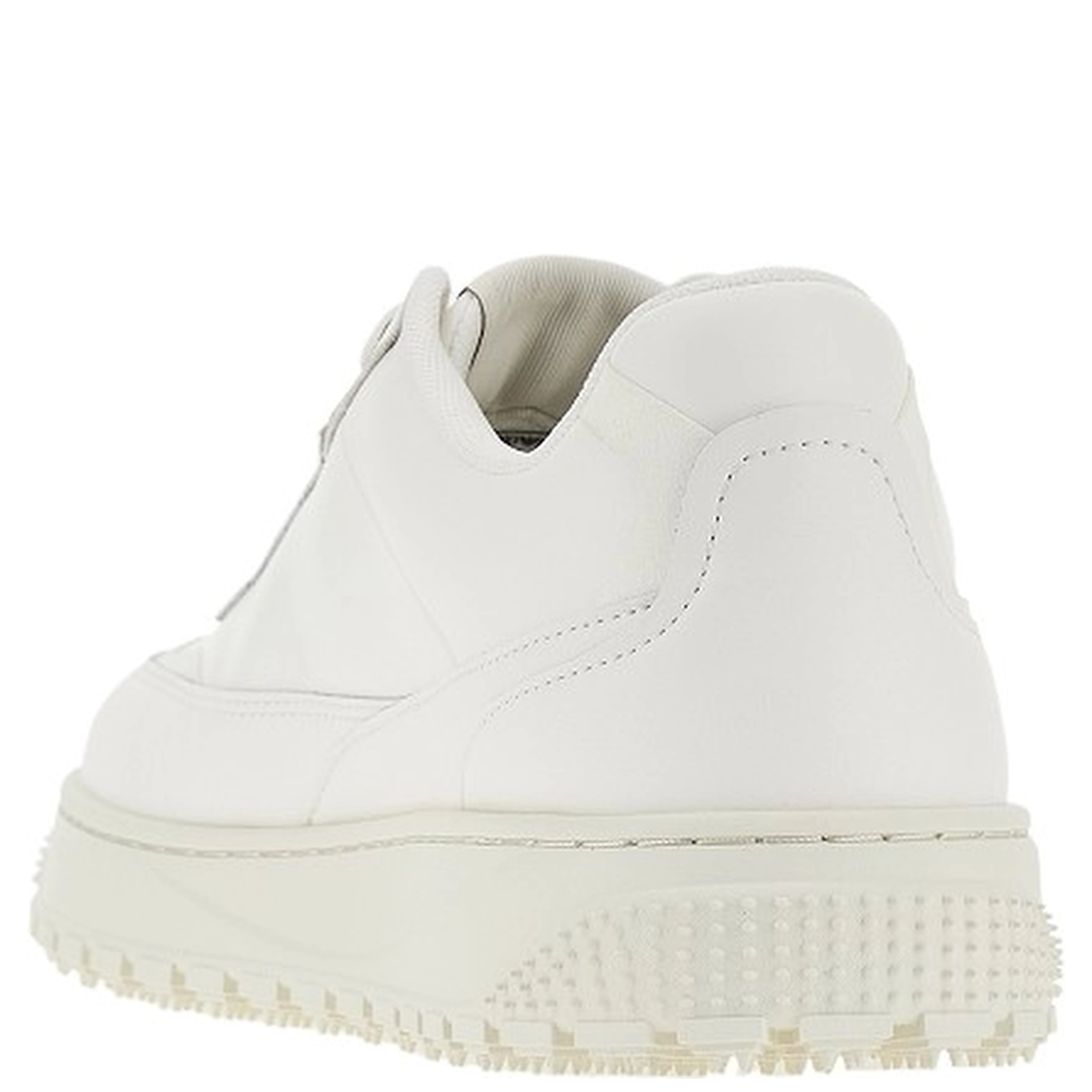 Leather sneakers with side logo