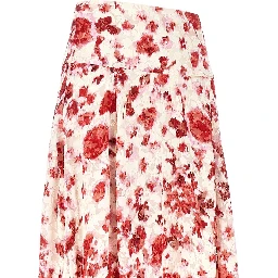 Silk-blend 'Hilza' long skirt