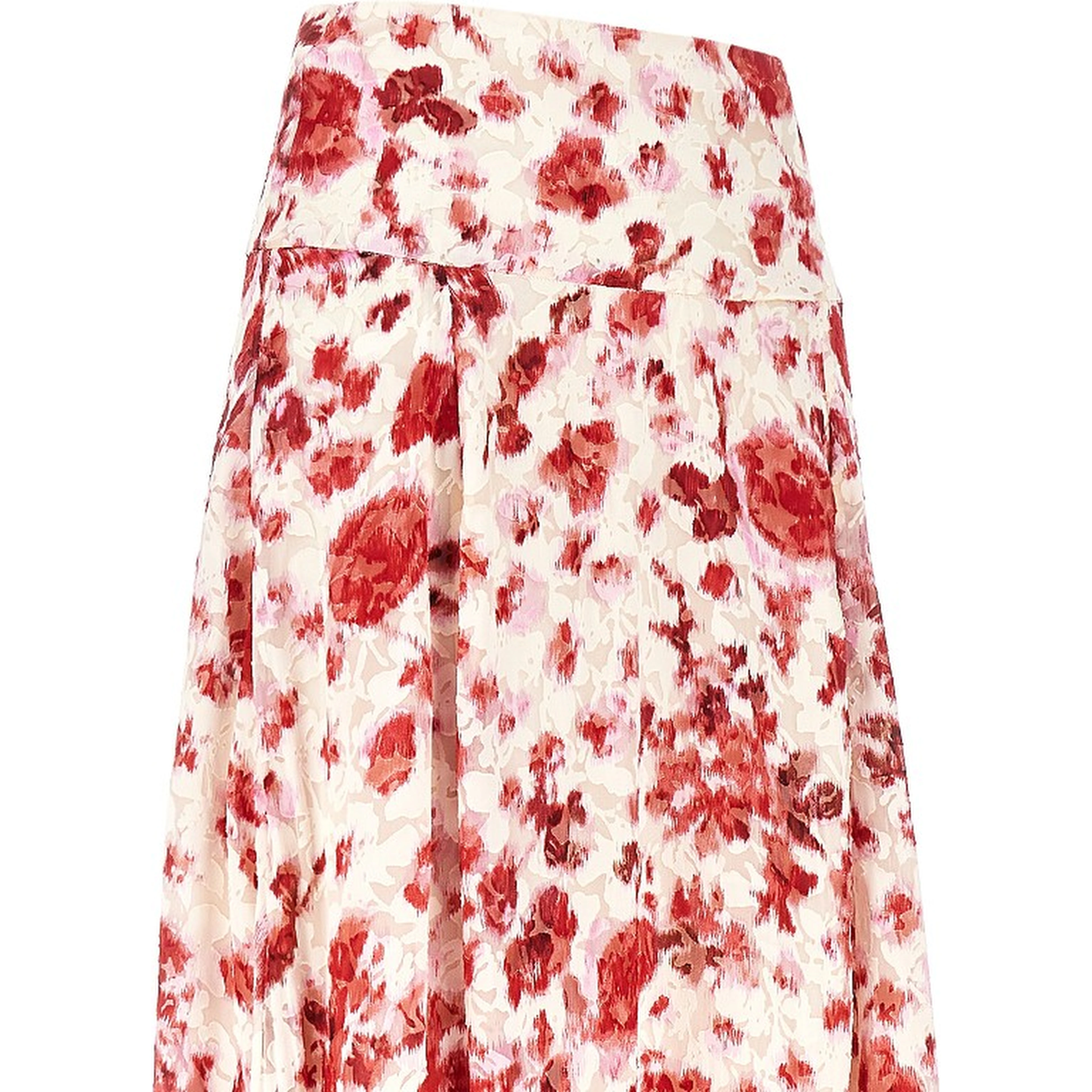 Silk-blend 'Hilza' long skirt