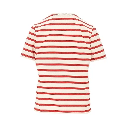 Striped T-shirt with logo detail