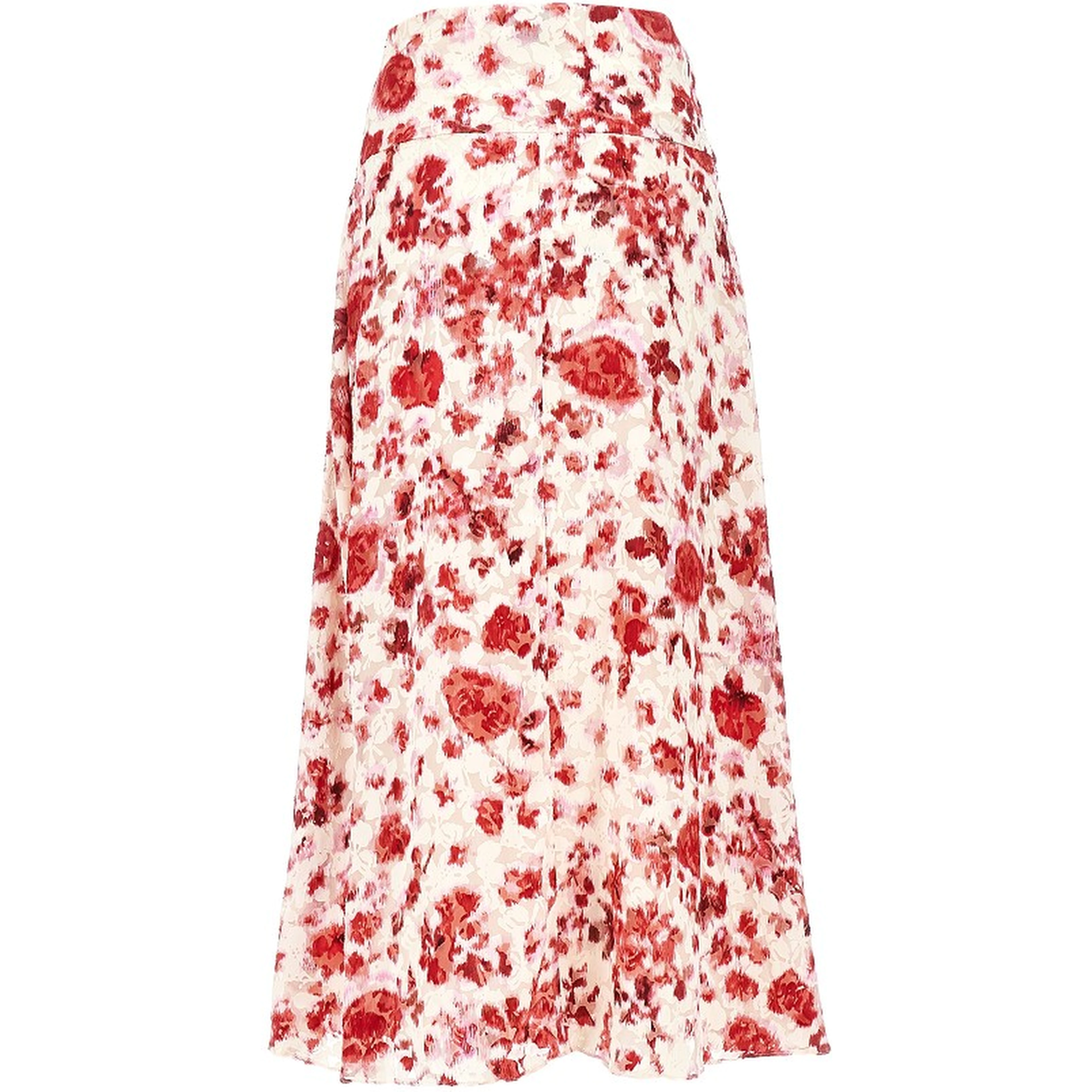 Silk-blend 'Hilza' long skirt