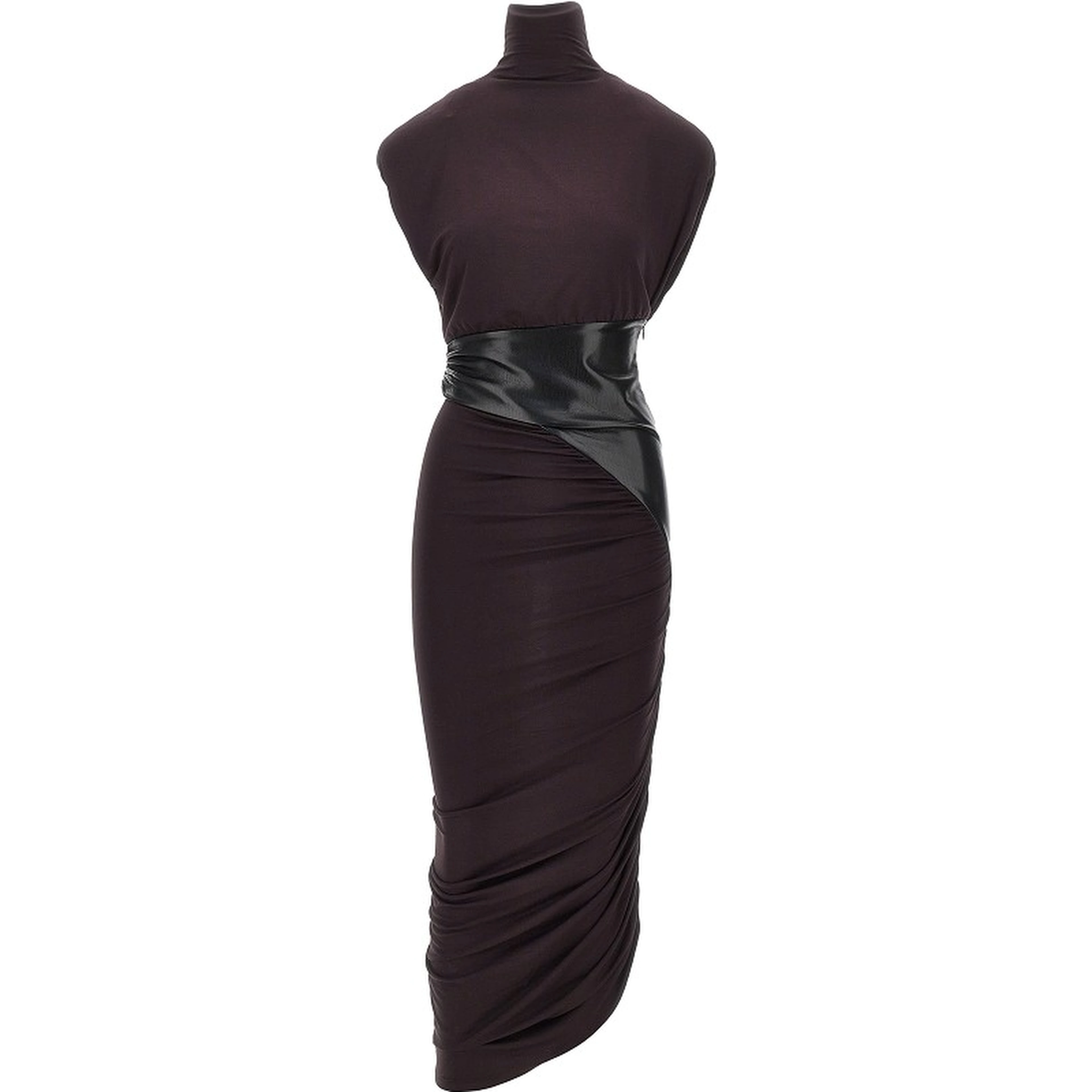 Stretch viscose long dress