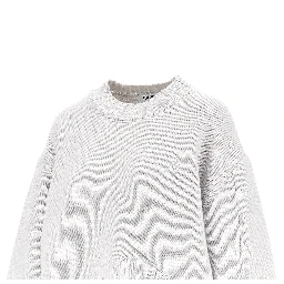 Moulded hem wool and cashmere sweater