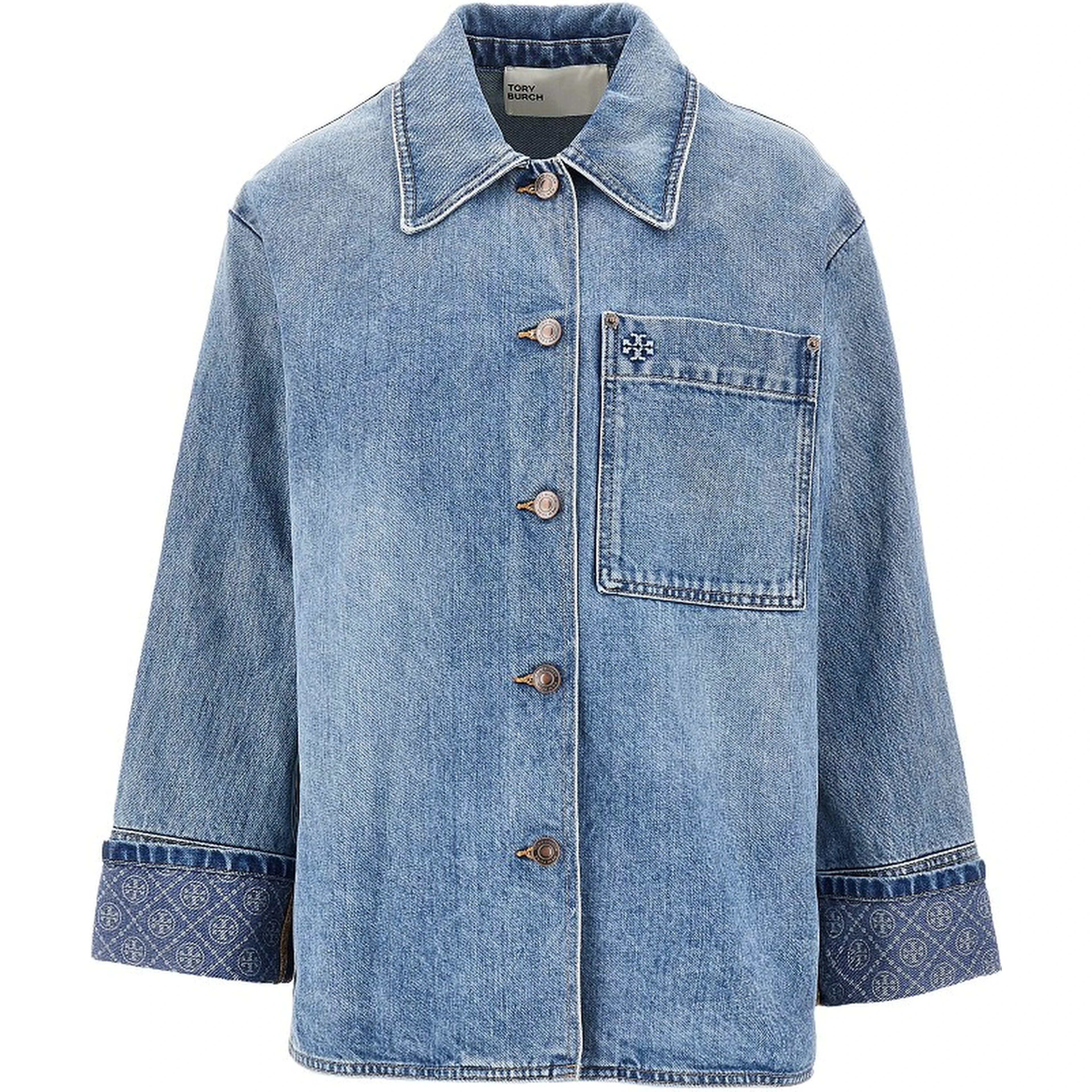 Denim jacket with T Monogram motif