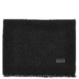 Jacquard wool scarf