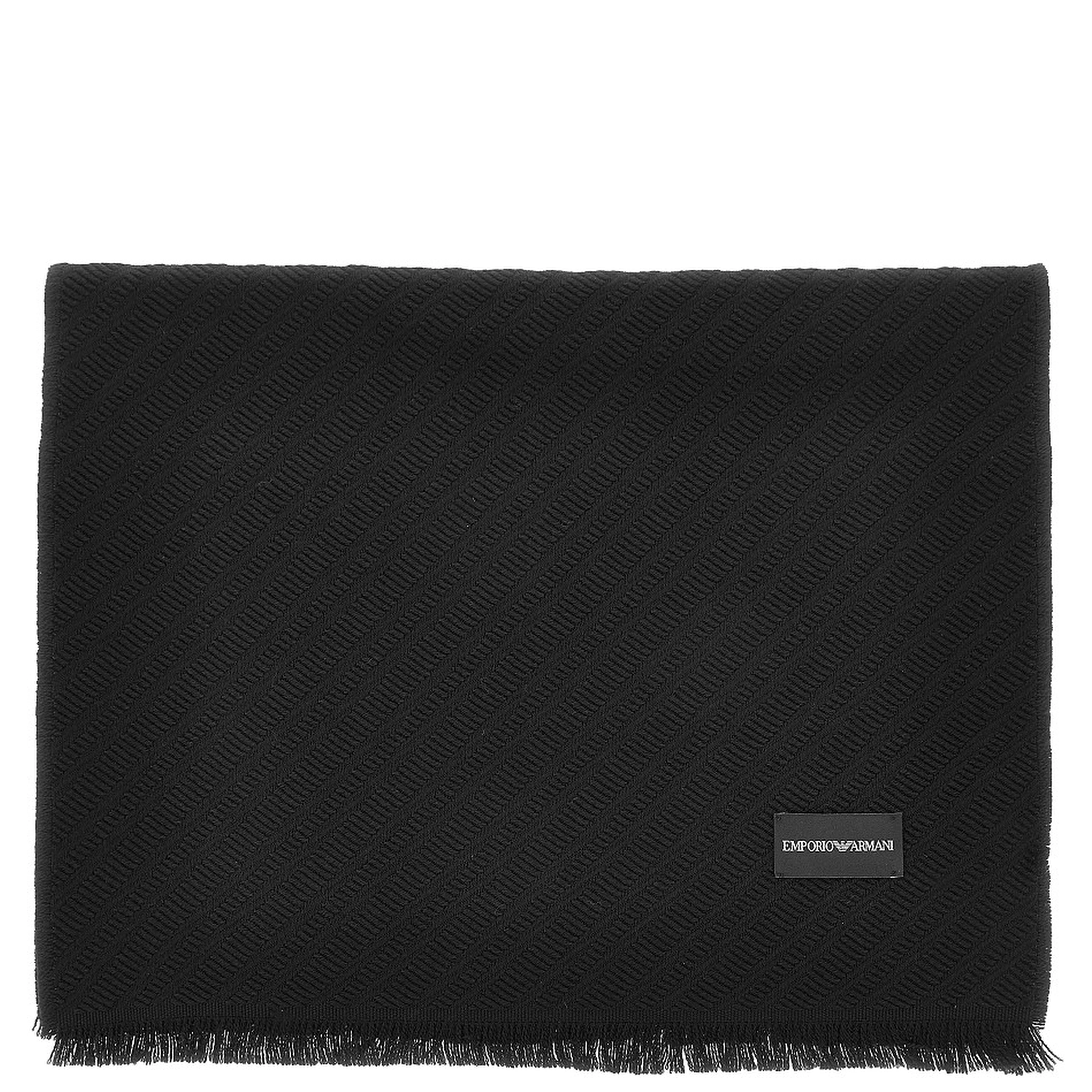 Jacquard wool scarf