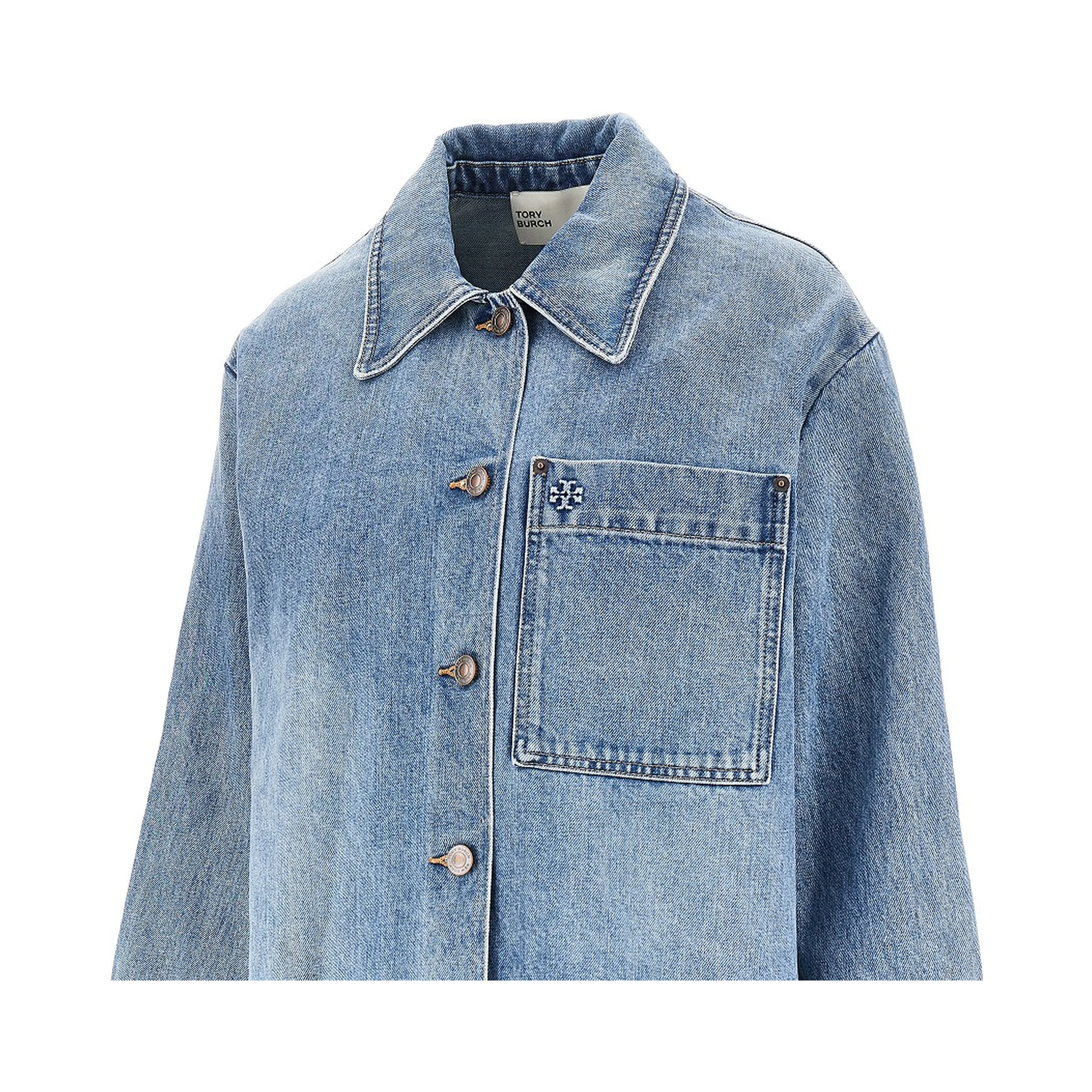 Denim jacket with T Monogram motif