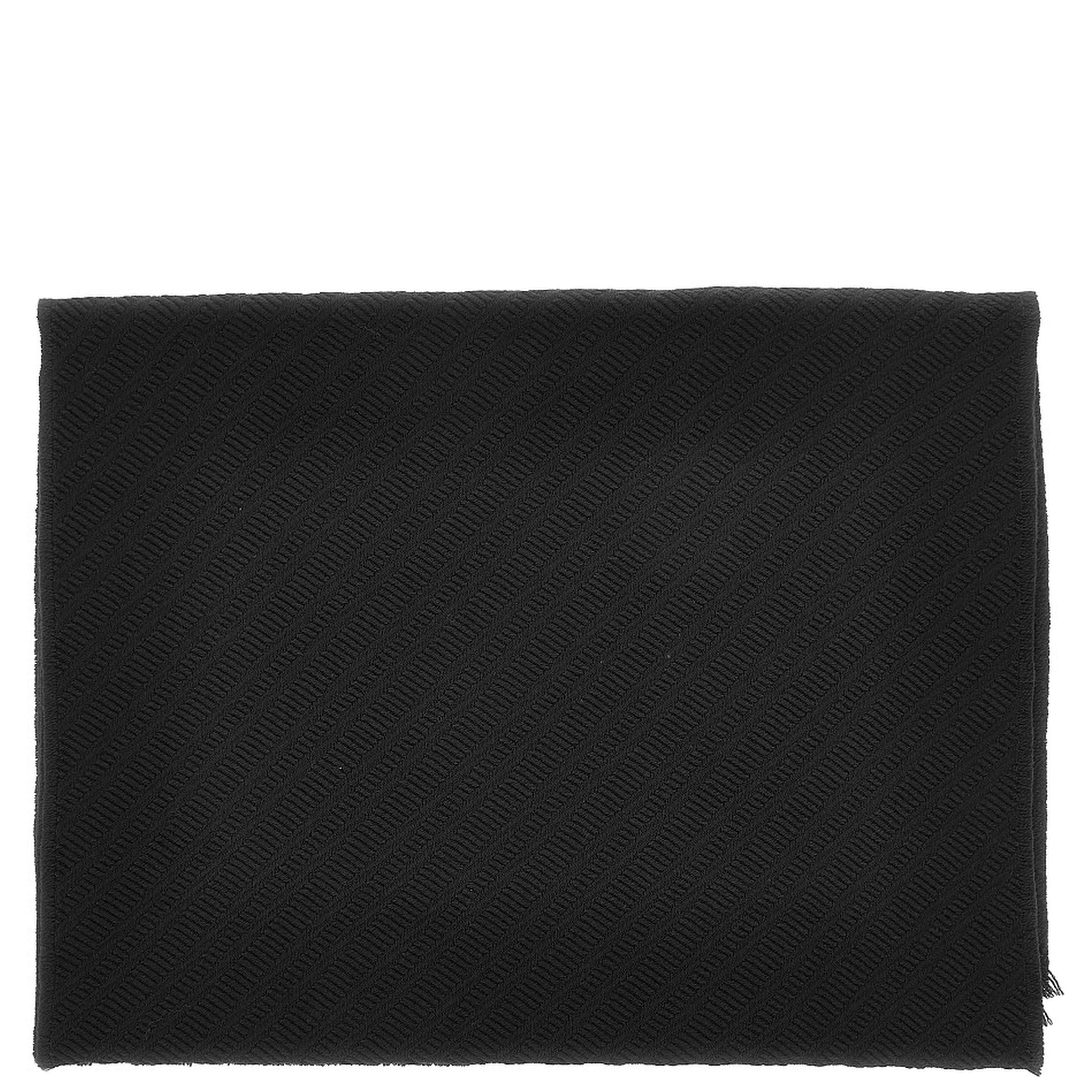 Jacquard wool scarf