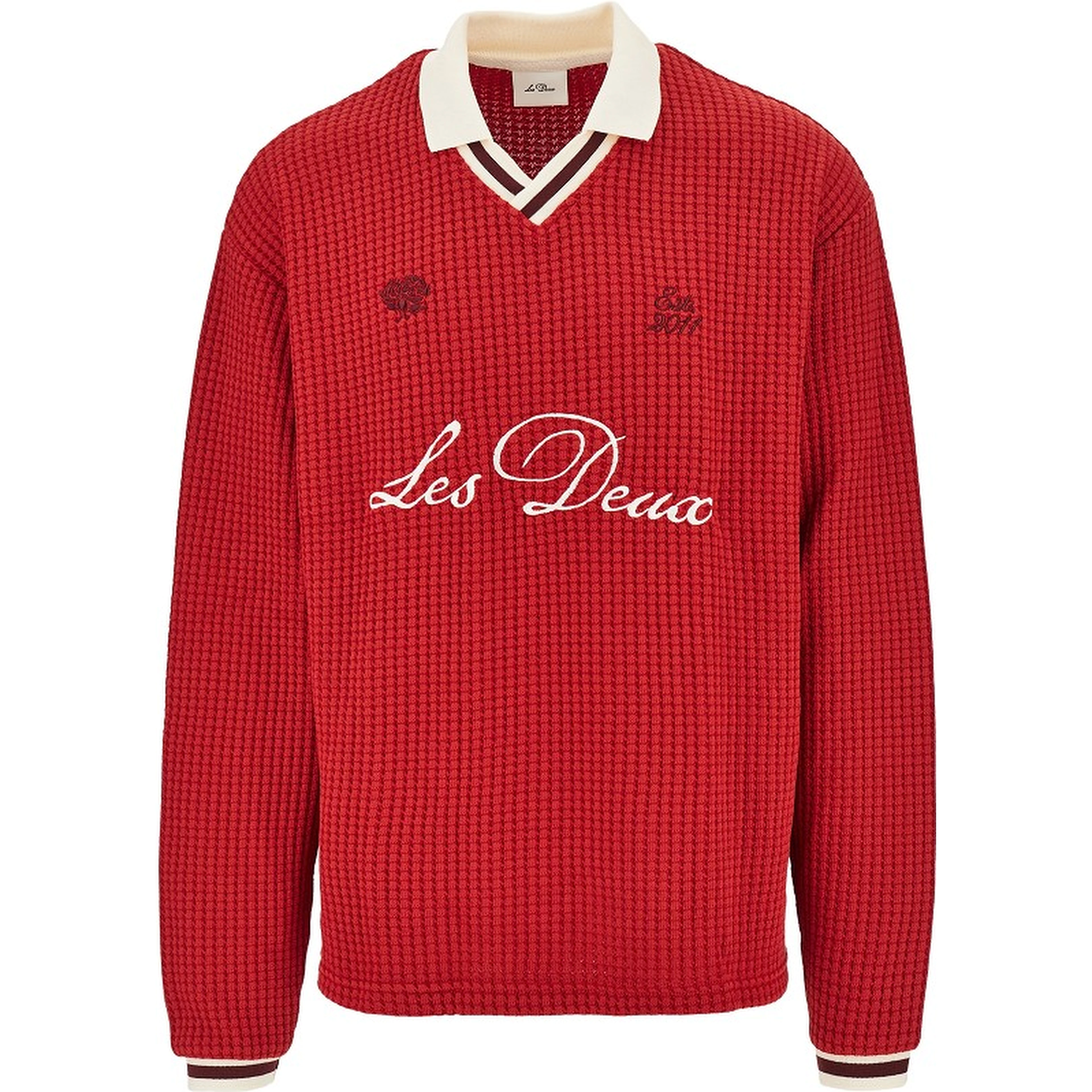 Knitted polo shirt with logo embroidery
