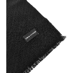 Jacquard wool scarf