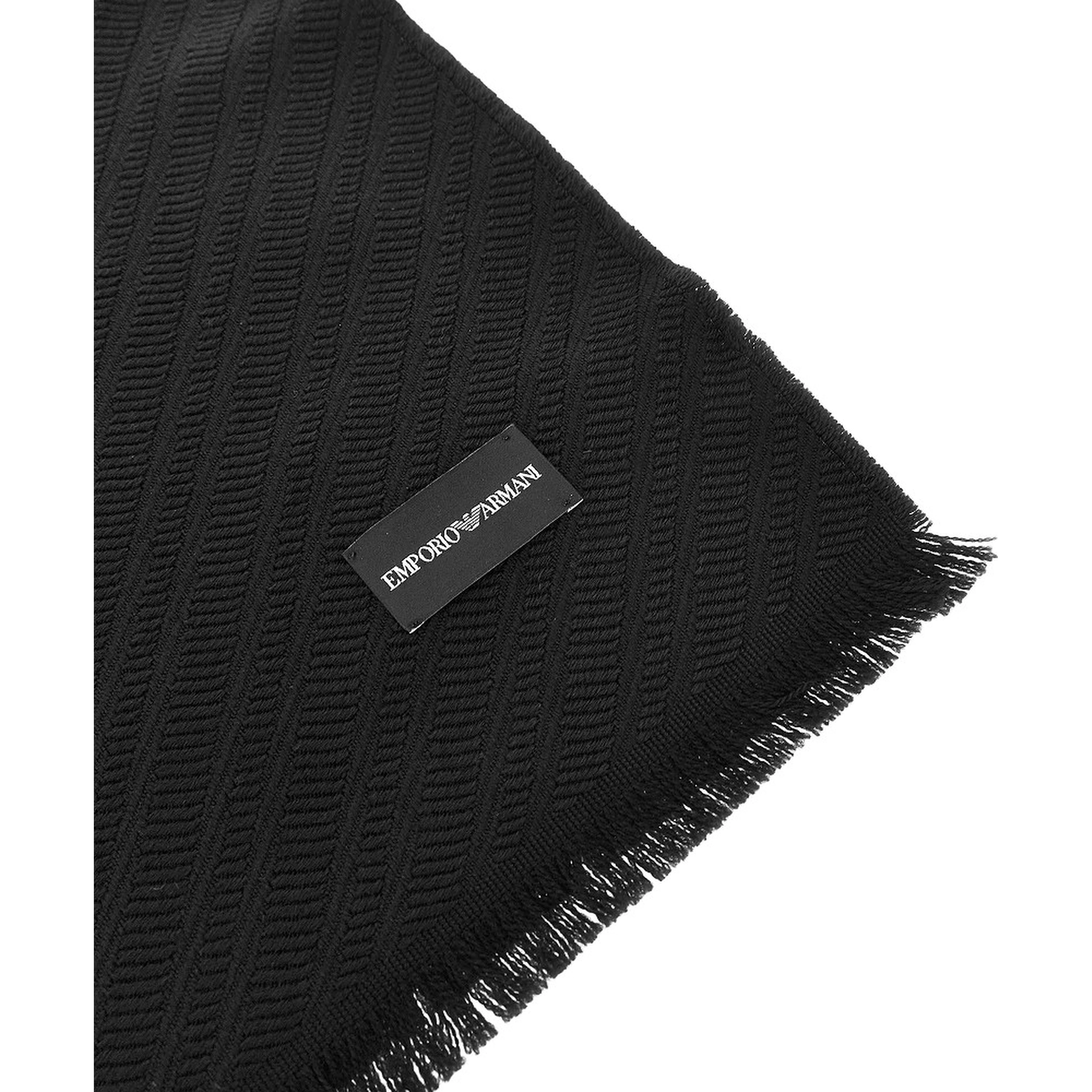 Jacquard wool scarf