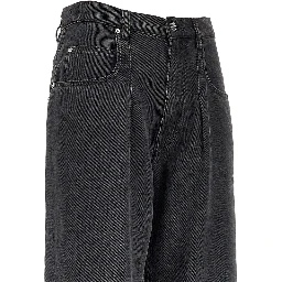 Wide-leg denim pants