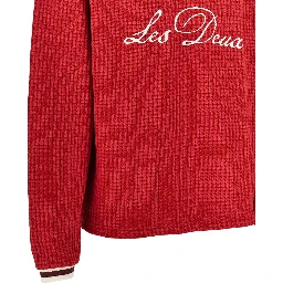 Knitted polo shirt with logo embroidery