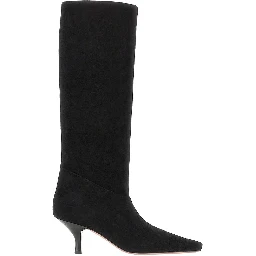 'Rose' suede leather boots