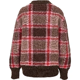 Knitted sweater with logo embroidery