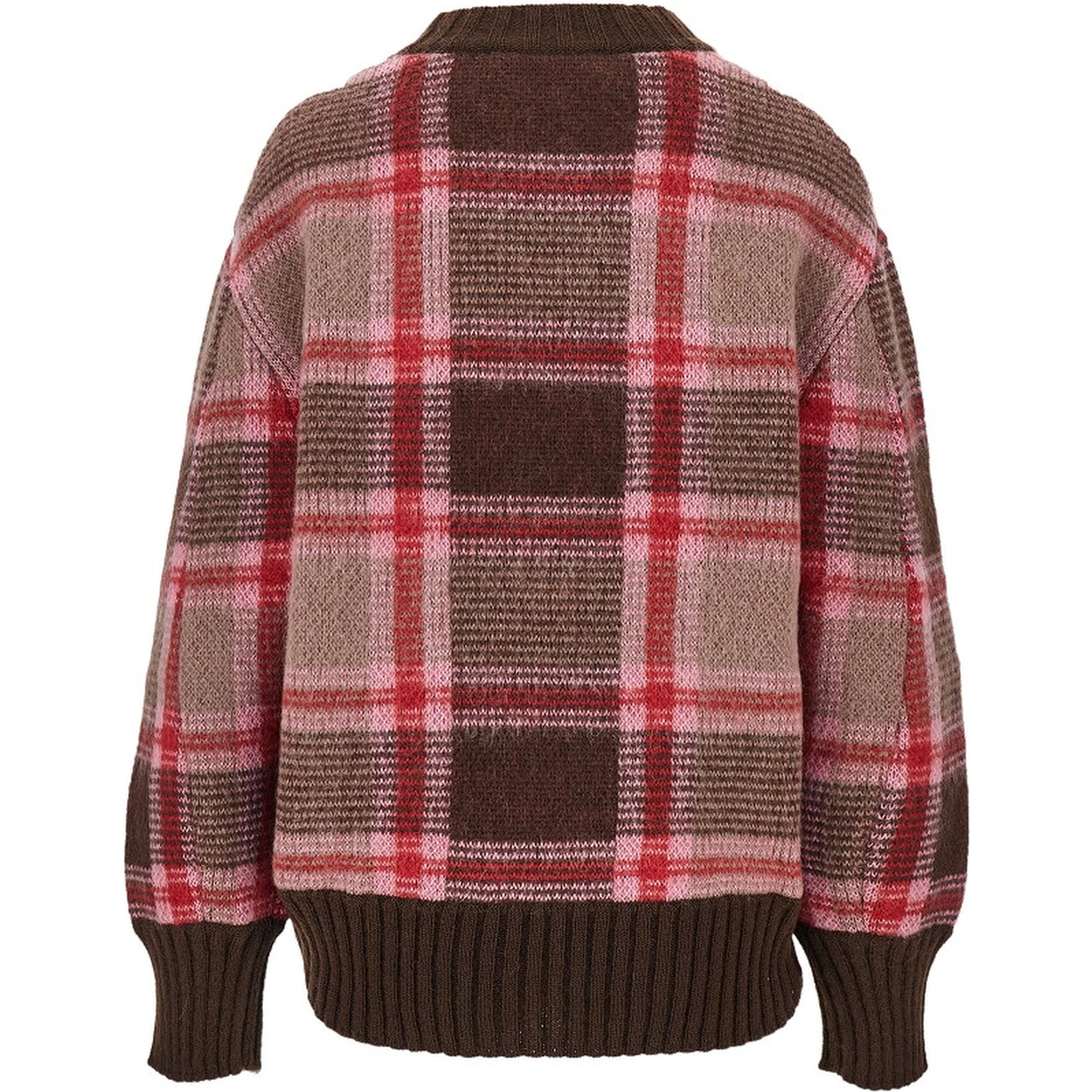 Knitted sweater with logo embroidery