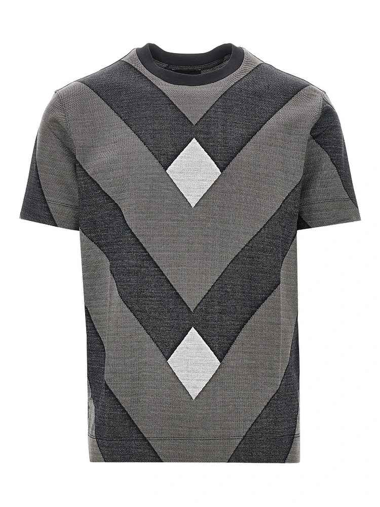 Jacquard jersey T-shirt