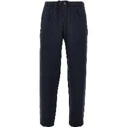 Jersey pants with elasticated waist