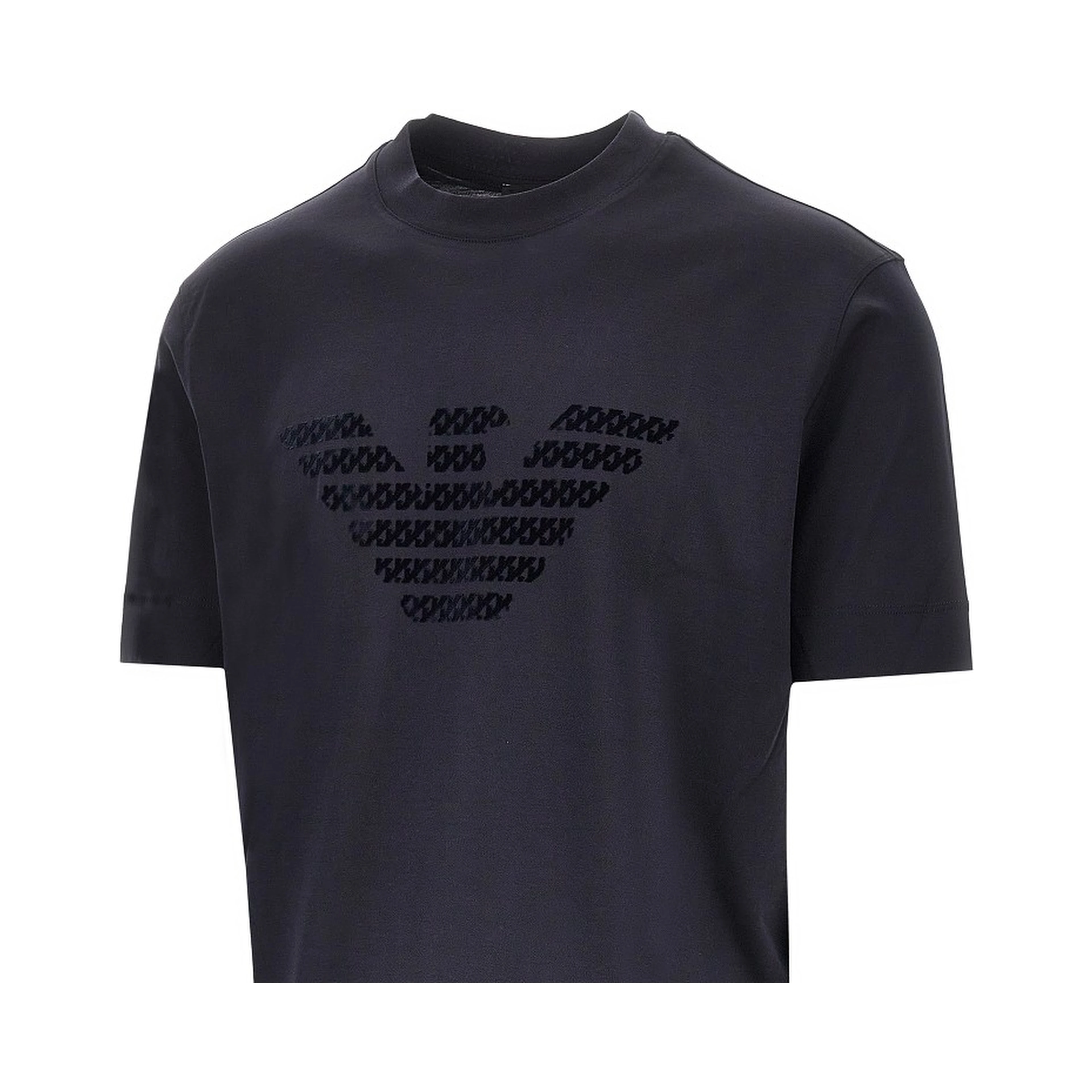 Lyocell and cotton blend T-shirt with logo