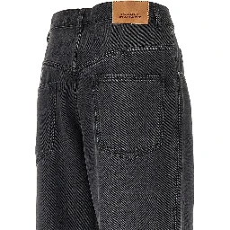 Wide-leg denim pants