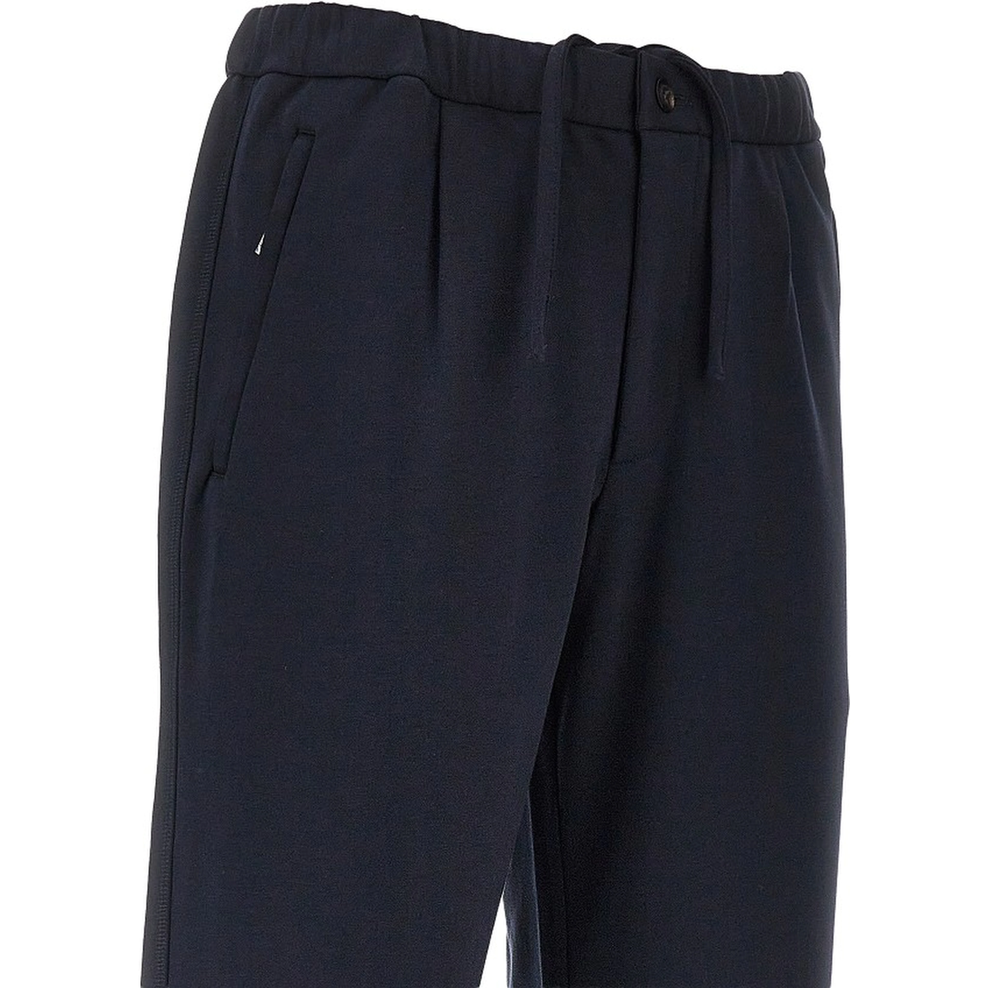 Jersey pants with elasticated waist