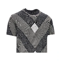Jacquard jersey T-shirt