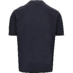 Lyocell and cotton blend T-shirt with logo