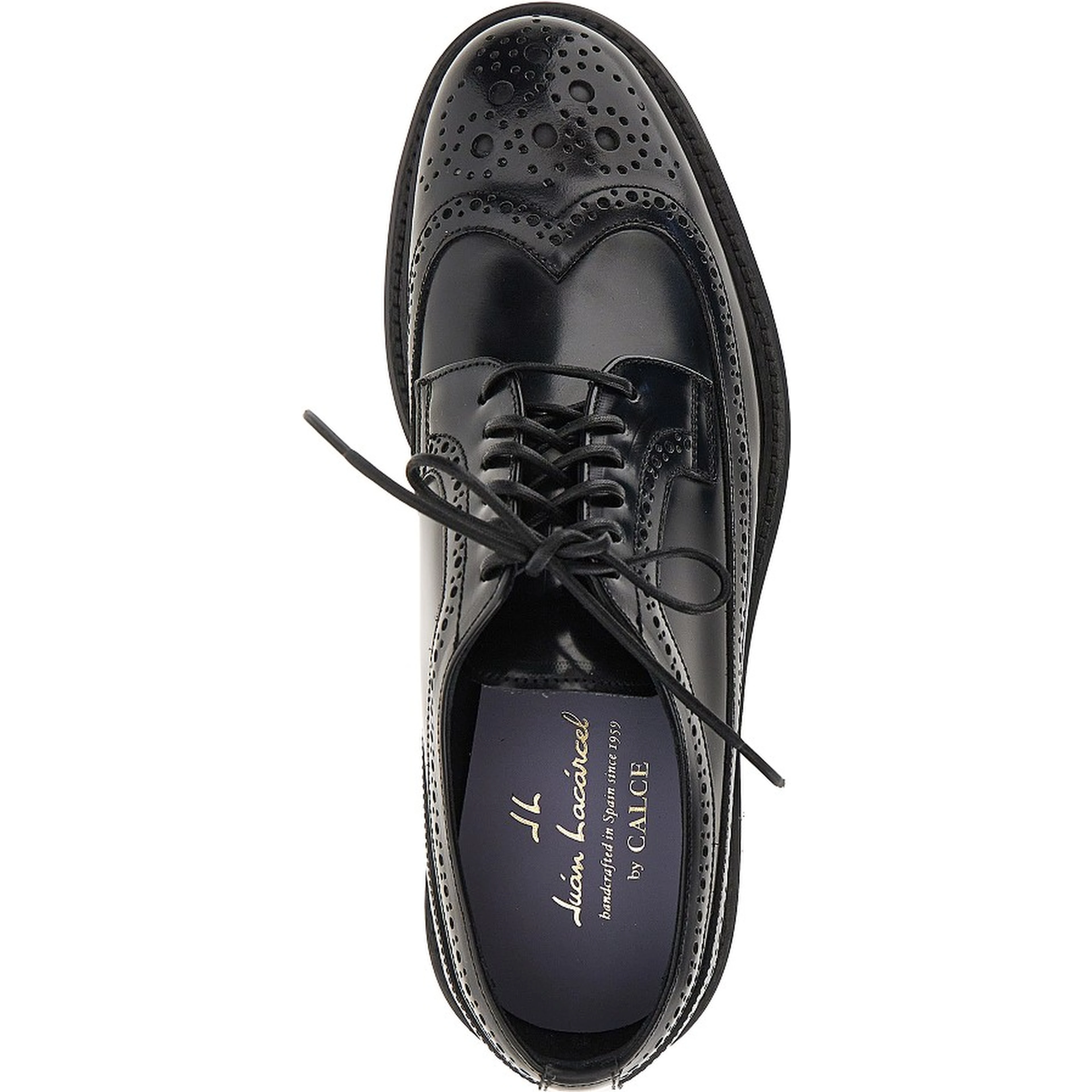 Brushed leather lace-up shoes