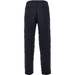 Jersey pants with elasticated waist