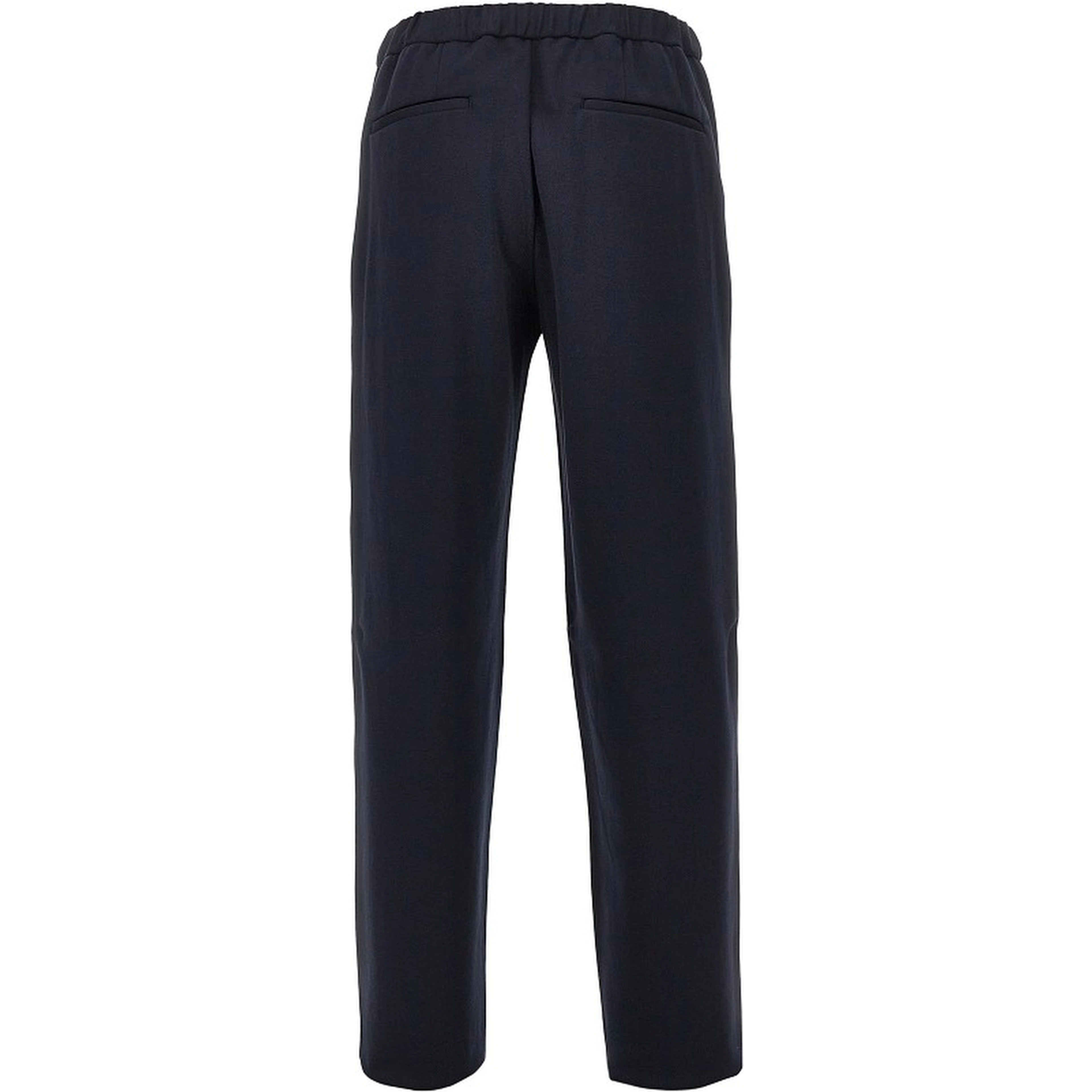 Jersey pants with elasticated waist