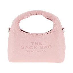 Grained leather micro 'The Sack' bag