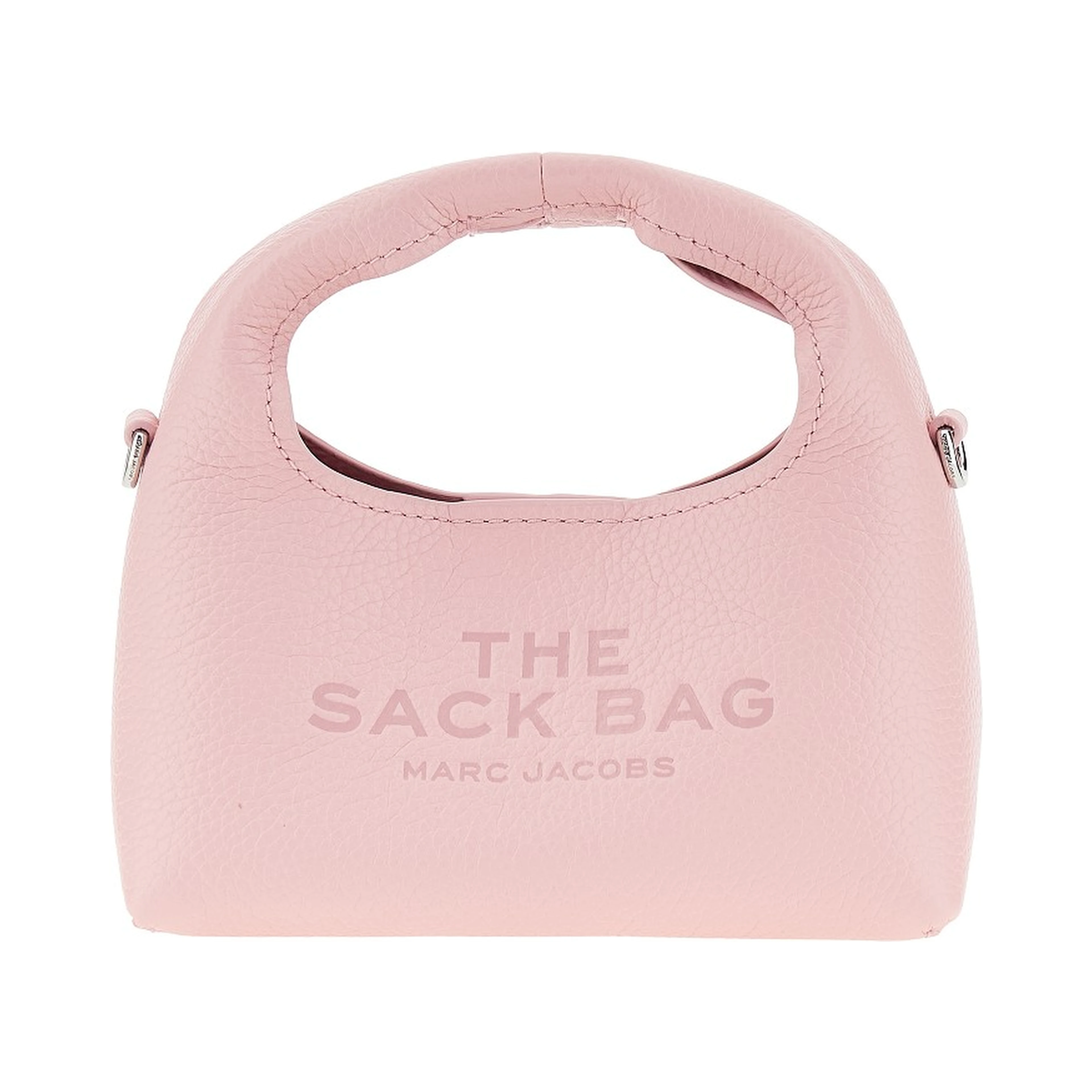 Grained leather micro 'The Sack' bag