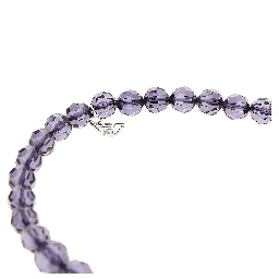 Multifaceted beads long necklace