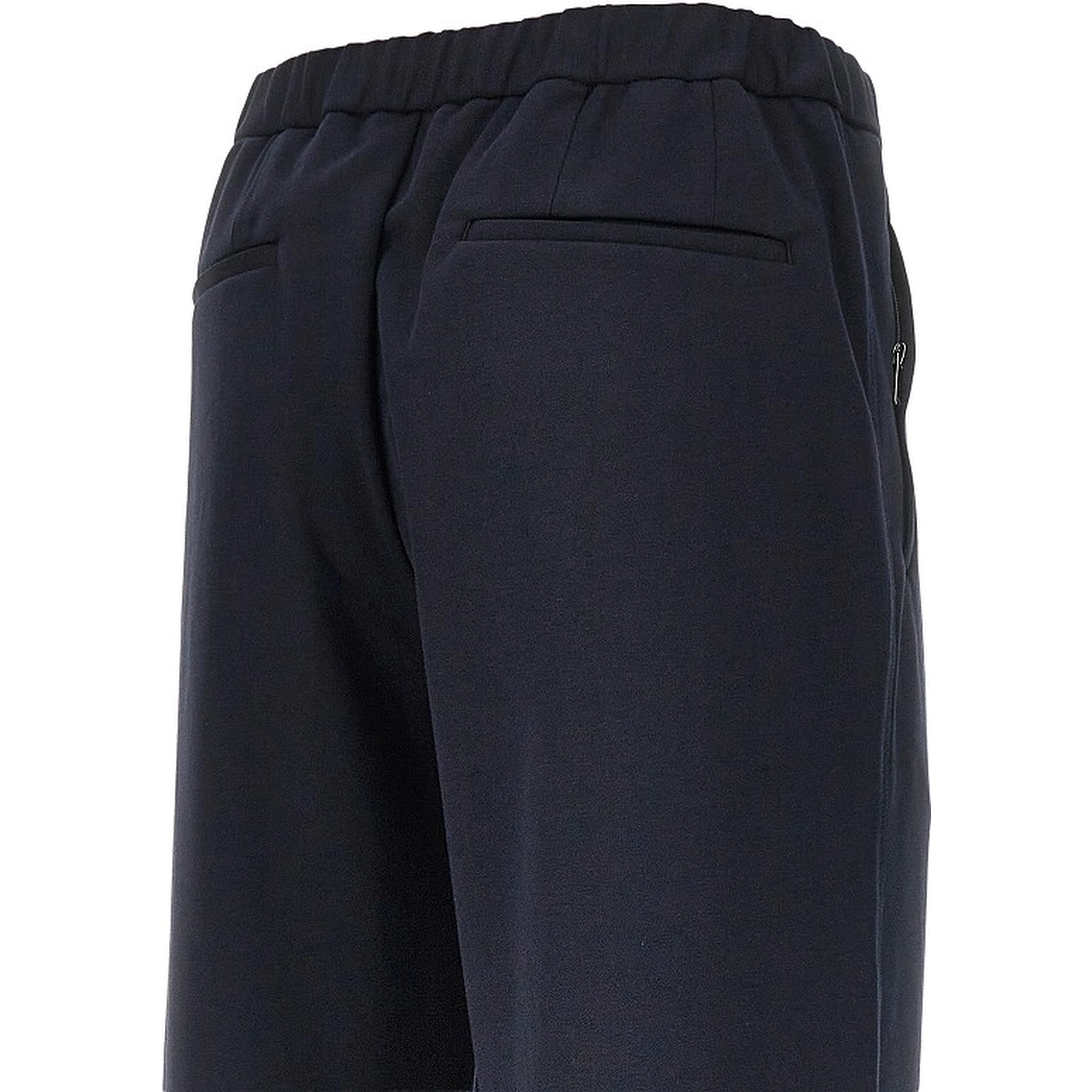 Jersey pants with elasticated waist
