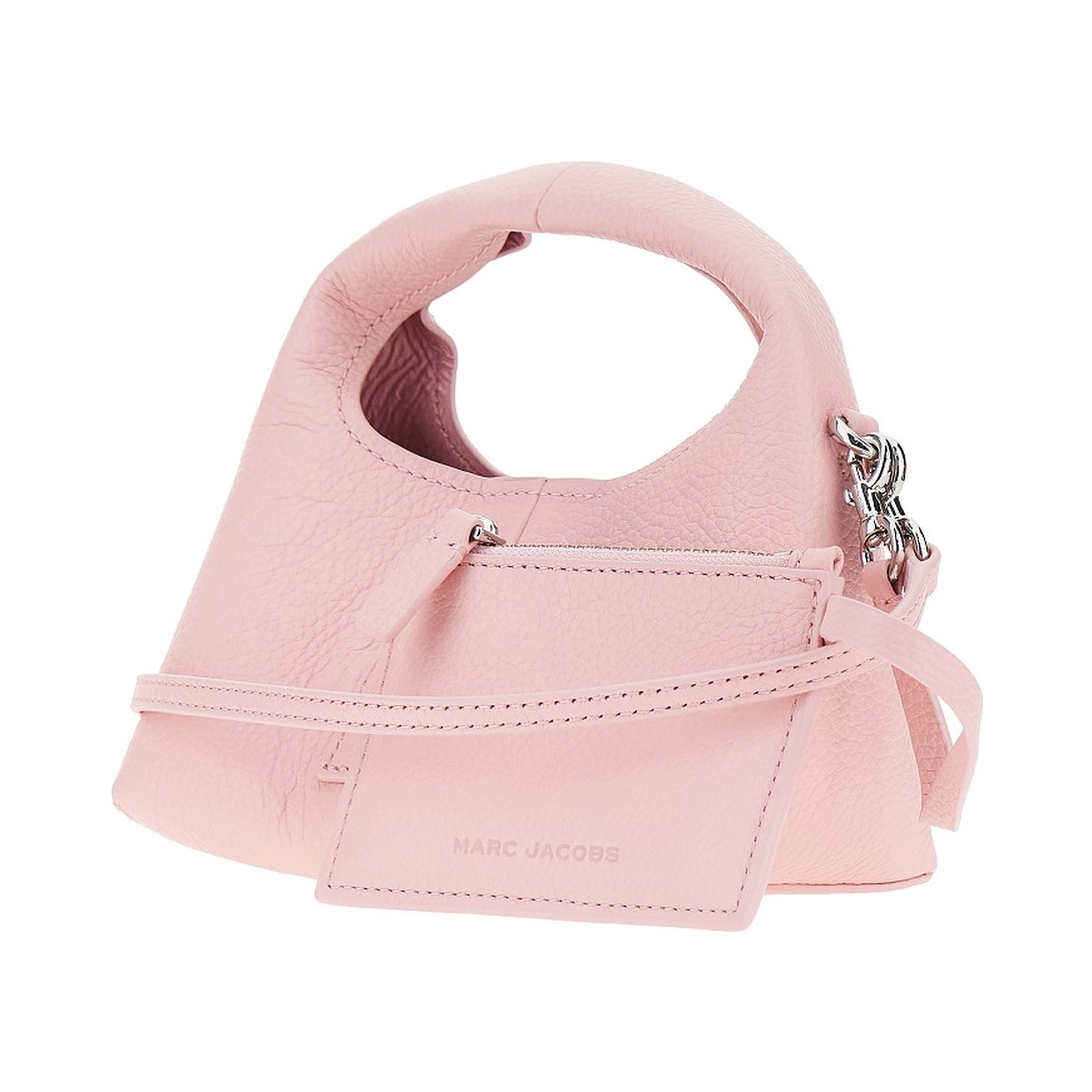 Grained leather micro 'The Sack' bag
