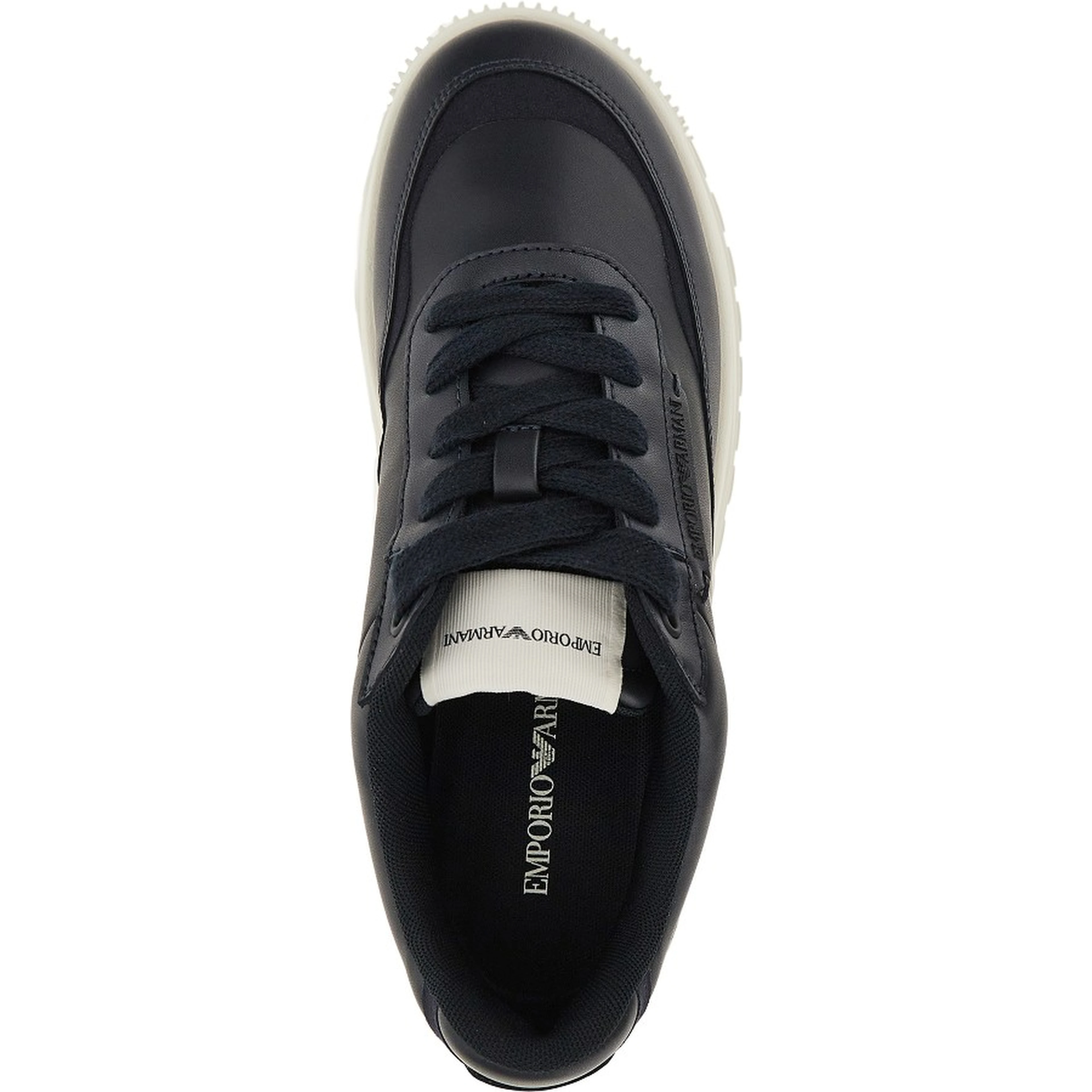 Leather sneakers with side logo